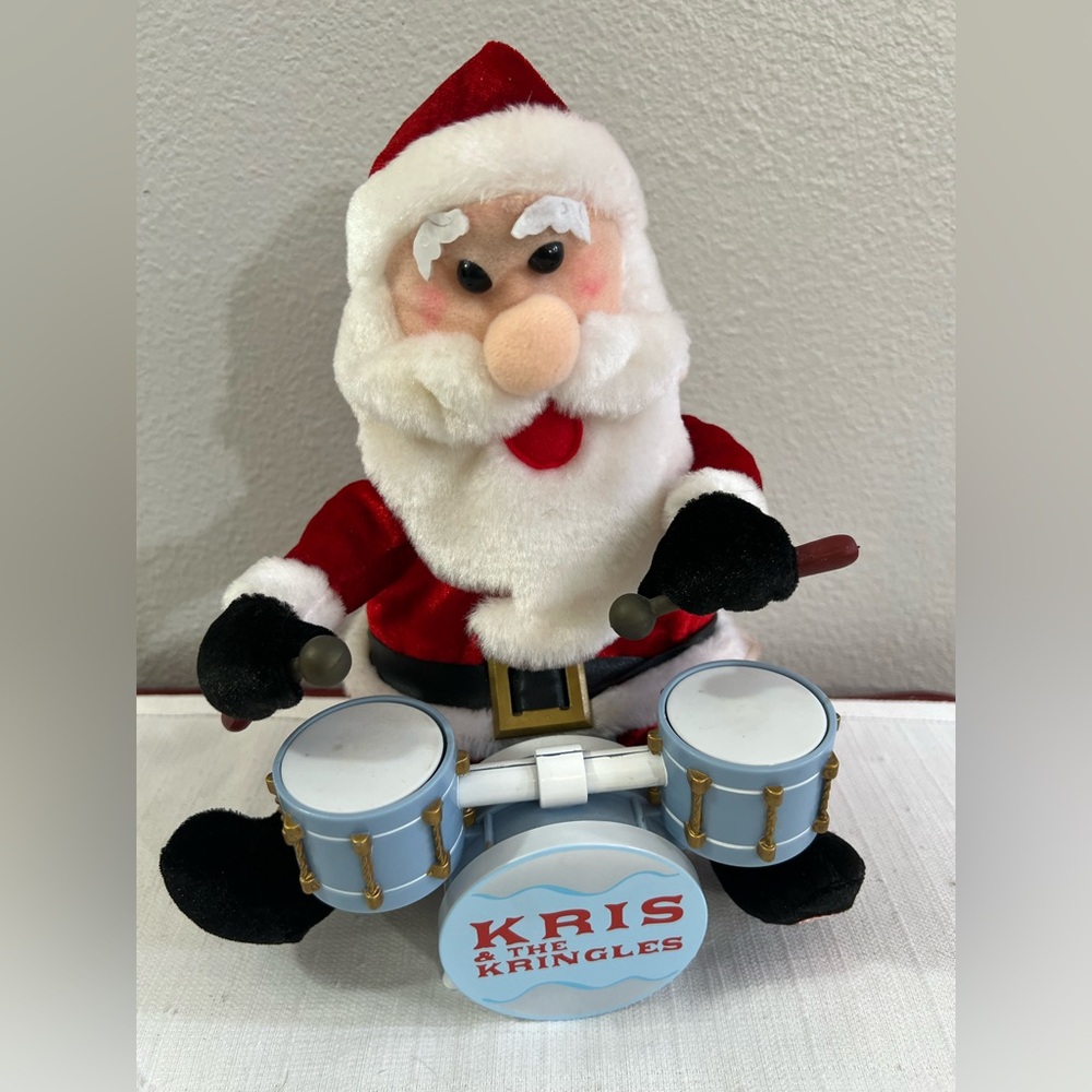 Gemmy Kris Kringles Santa Drummer Plush‎